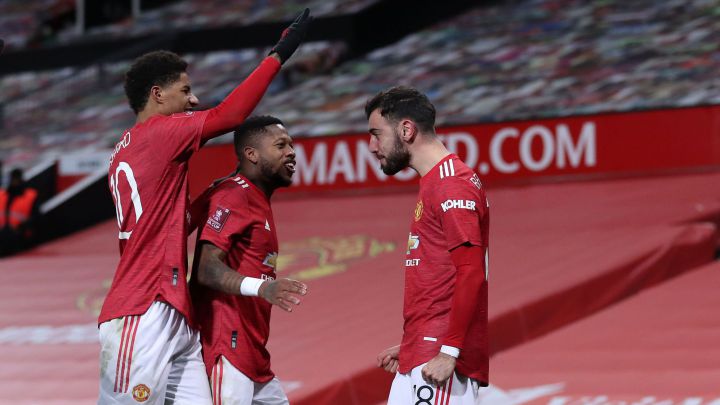 Bruno y Rashford se aprovechan del Liverpool