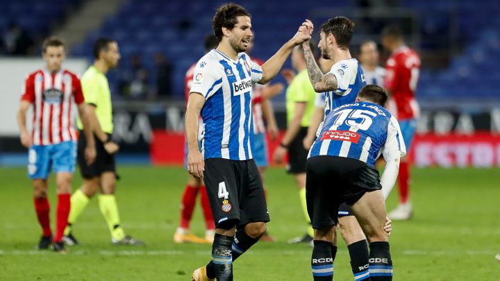 07/11/20 PARTIDO SEGUNDA DIVISION ESPANYOL - LUGO Cabrera (4) RCD Espanyol Calero David López