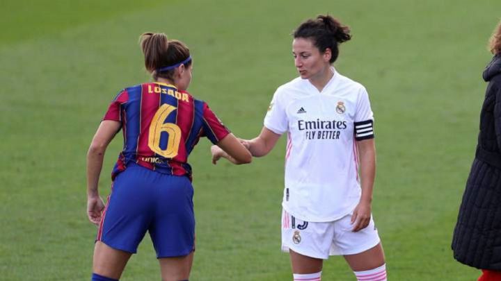 Losada e Ivana Andres, capitanas de Barça y Real Madrid.