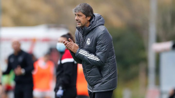 David Aznar, entrenador del Real Madrid.