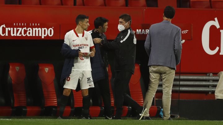 Jesús Navas no se entrena y
es duda para medirse al Getafe
