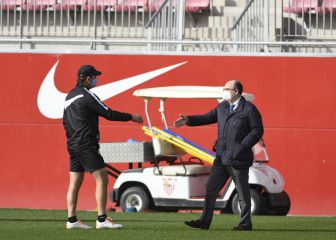El Sevilla arropa a Lopetegui antes de enfrentarse al Barça