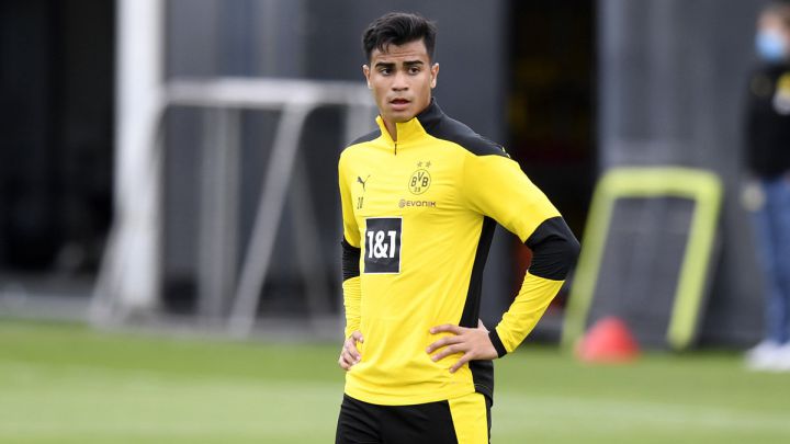 Reinier Jesús, jugador cedido por el Real Madrid, en un entrenamiento con el Borussia Dortmund.
