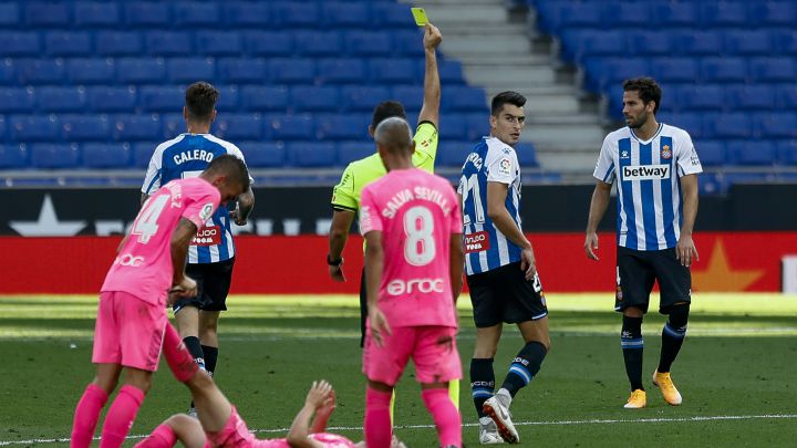 20/09/20 PARTIDO SEGUNDA DIVISION ´ ESPANYOL MALLORCA AMARILLA MARC ROCA