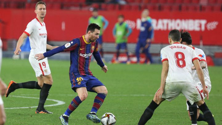 El partido de Copa del Rey entre el Sevilla y el Barça, lo más visto en televisión. Telecinco lidera en prime time.