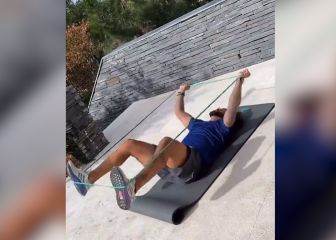 Marcelo trabajando duro: la intensidad de su entrenamiento