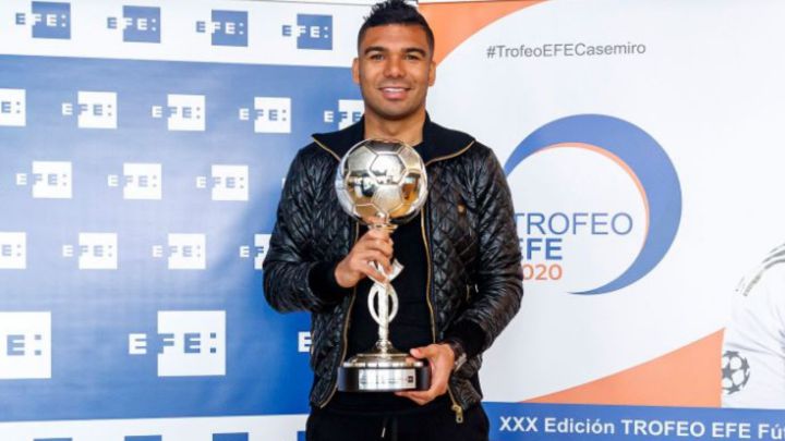 Casemiro, elegido Mejor Jugador Iberoamericano de 2020 por la Agencia EFE.