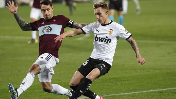 Álex Blanco y Hugo Mallo.