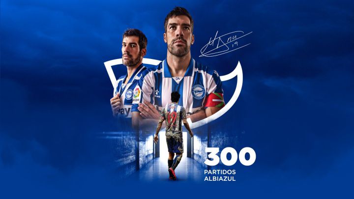 Manu García cumplió 300 partidos con la camiseta del Alavés