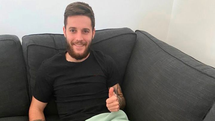 Miguelón, jugador del Espanyol cedido por el Villarreal, actualmente lesionado.