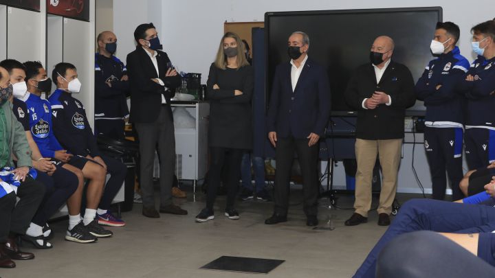 Antonio Couceiro se presentó ante la plantilla del Deportivo el pasado 11 de febrero.