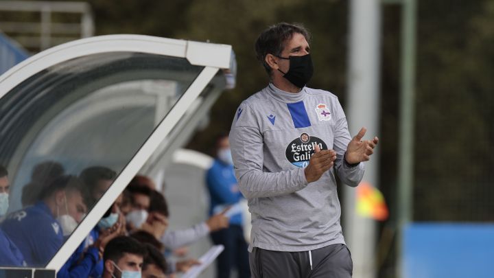 Juan Carlos Valerón durante un partido con el Fabril