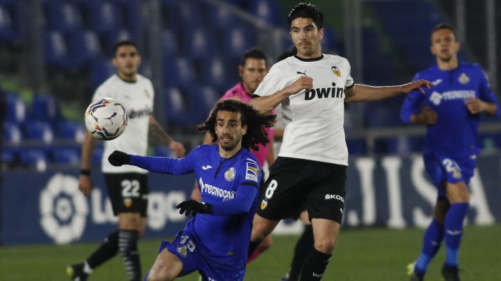 El Getafe, en campo gafado, y sin Cucurella