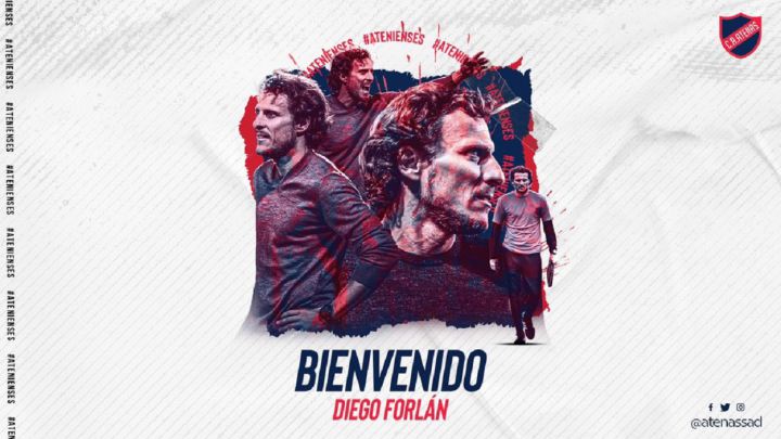 Diego Forlán, nuevo director técnico de Atenas SAD