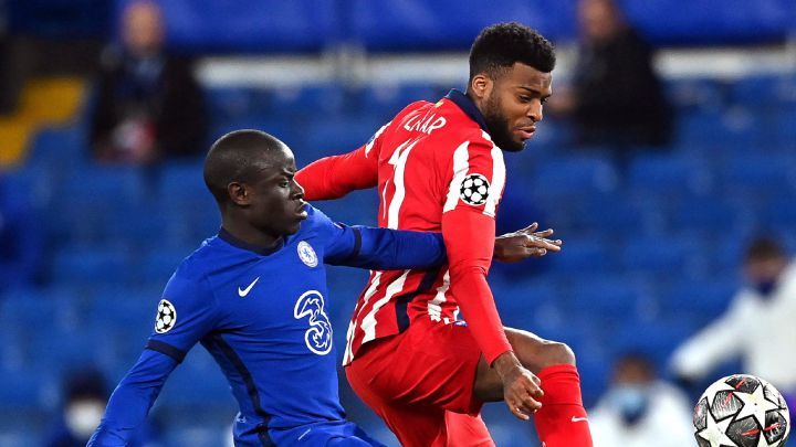 Thomas Lemar, durante el partido contra el Chelsea.