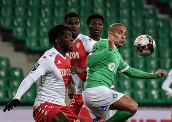 El Mónaco barre al Saint-Étienne y mete presión a Lyon y PSG