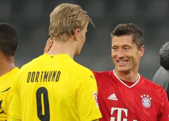 Lewandowski no se moja con Haaland