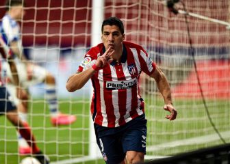 Luis Suárez apunta a Falcao