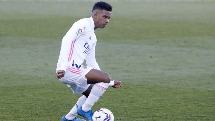 El brasileño Rodrygo Goes, en el Real Madrid-Elche de LaLiga Santander.