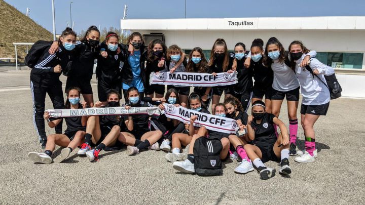 Jugadoras del Cadete del Madrid CFF.