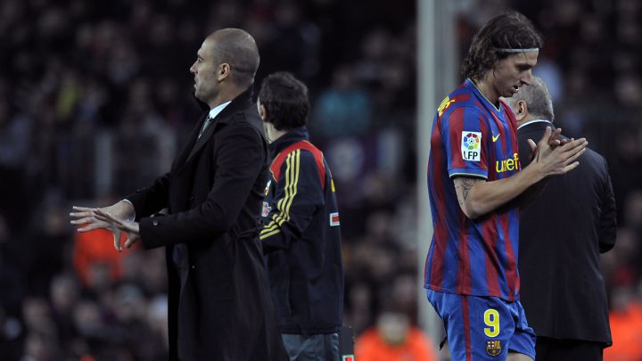 Guardiola e Ibrahimovic.