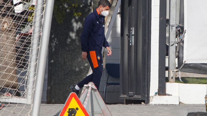 Javi Gracia, en Paterna.