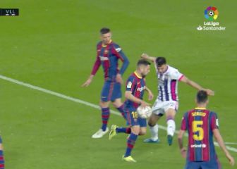 La mano de Jordi Alba que enfureció al Valladolid: ¿penal?