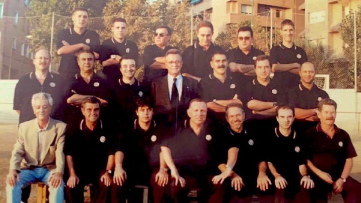 Los técnicos de la Ferran Martorell en 1997.