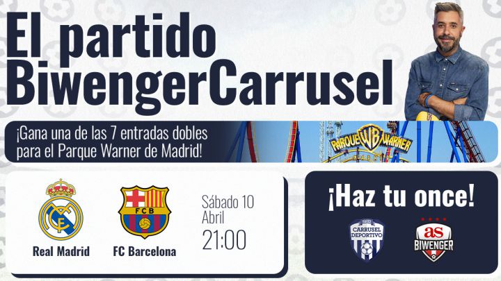 ¡Juega el Clásico con Carrusel y Biwenger y llévate una entrada doble para el Parque Warner de Madrid!