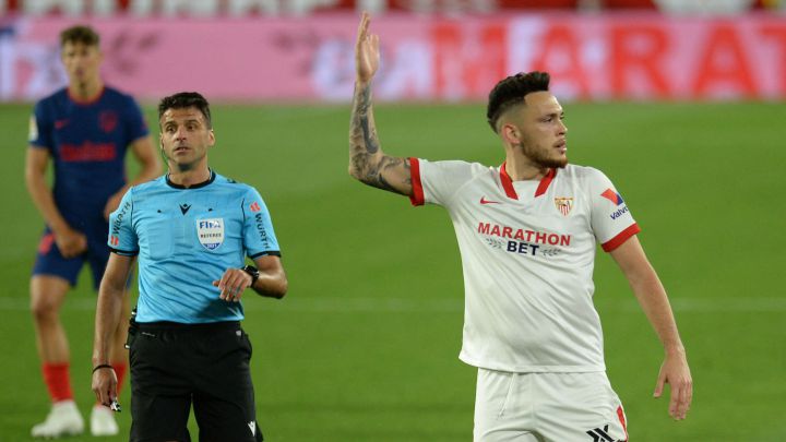 El argentino del Sevilla Lucas Ocampos no se obsesiona con los penaltis fallados ante Barça y Atlético: "Ni antes era el mejor ni ahora soy el peor".