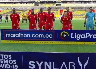 Espertento en Ecuador: Aucas juega con siete y el arquero se lesiona a los 18 minutos