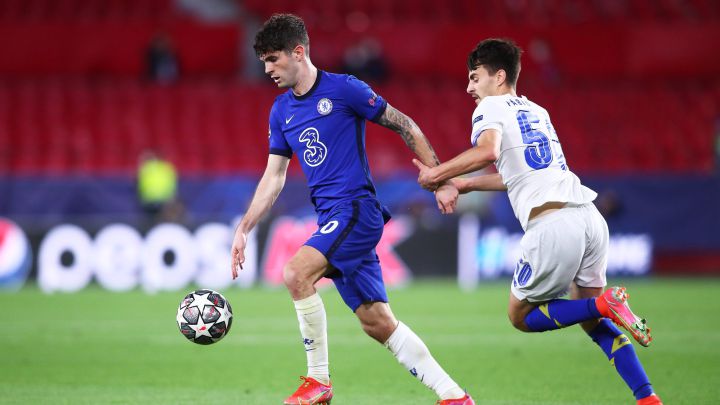 Pulisic, de récord con el Chelsea: recibió 11 faltas ante el Oporto