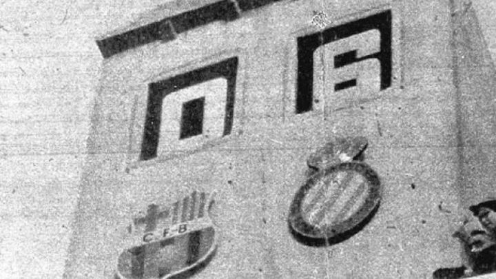 El marcador de Sarrià en el Espanyol-Barcelona del 15 de abril de 1951.