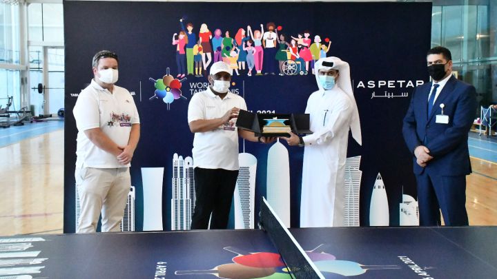 La Federacion Internacional de Tenis de Mesa premia a Aspetar