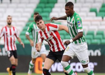 El Betis resiste con diez ante
un Athletic sin alma ni pegada