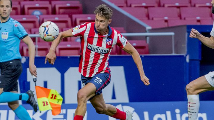 Marcos Llorente, durante el partido contra el Huesca.