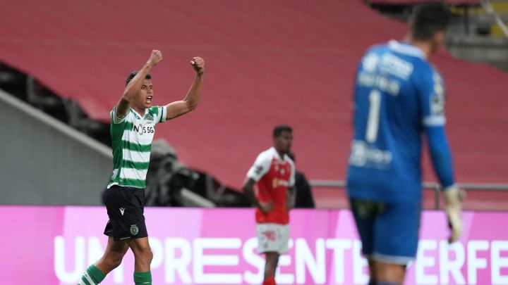 Matheus Nunes celebra un gol
