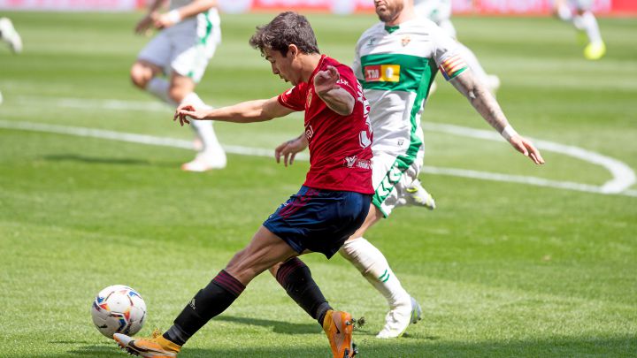 Manu Sánchez con Osasuna.
