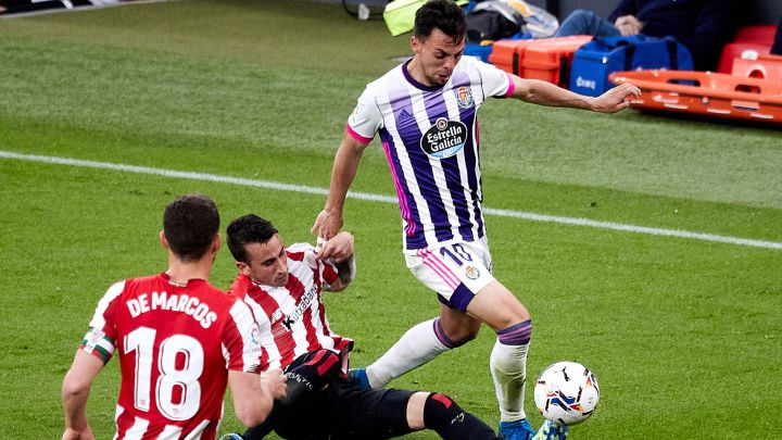 Óscar Plano cumplió 100 partidos en Primera en San Mamés