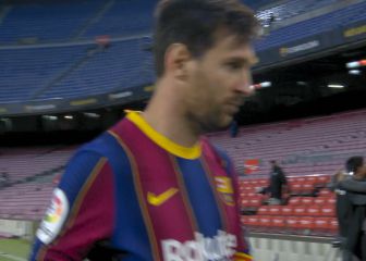 Las caras de Messi, De Jong y Alba tras la derrota en LaLiga