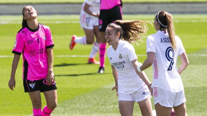 Olga Carmona hizo el único tanto de las madridistas.