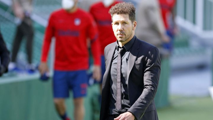 Simeone, en el Elche-Atlético.