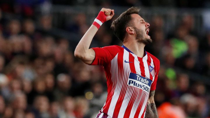 Saúl, en el Camp Nou, lugar en el que vivió una de sus últimas grandes noches.