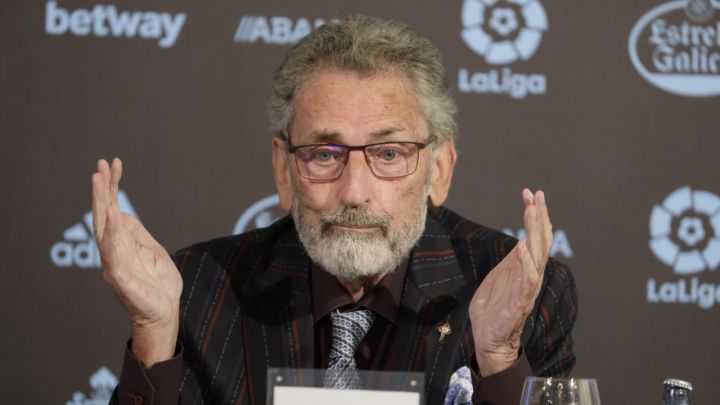 Carlos Mouriño durante su comparecencia de prensa en A Sede