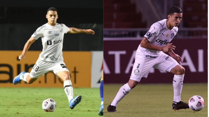Los futbolistas de 18 y 17 años, respectivamente, brillan con Palmeiras y Santos en el gran torneo continental de clubes en Sudamérica.