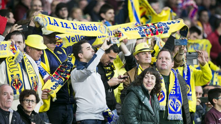 Aficionados del Villarreal.