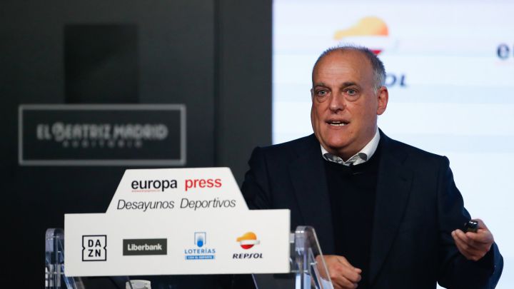 Tebas: "El Clásico no se jugará en EE UU, pero si algún partido"