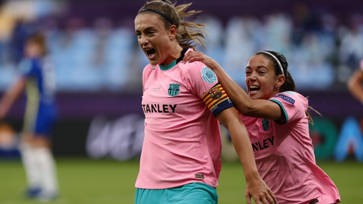 Alexia Putellas y Aitana durante la final de la Champions.