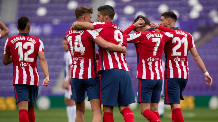 Renan Lodi, Marcos Llorente, Suárez, João Félix y Carrasco.