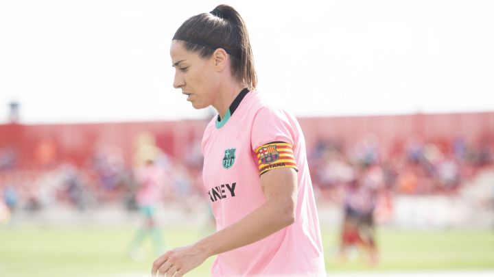 Vicky Losada durante el partido contra el Atlético.